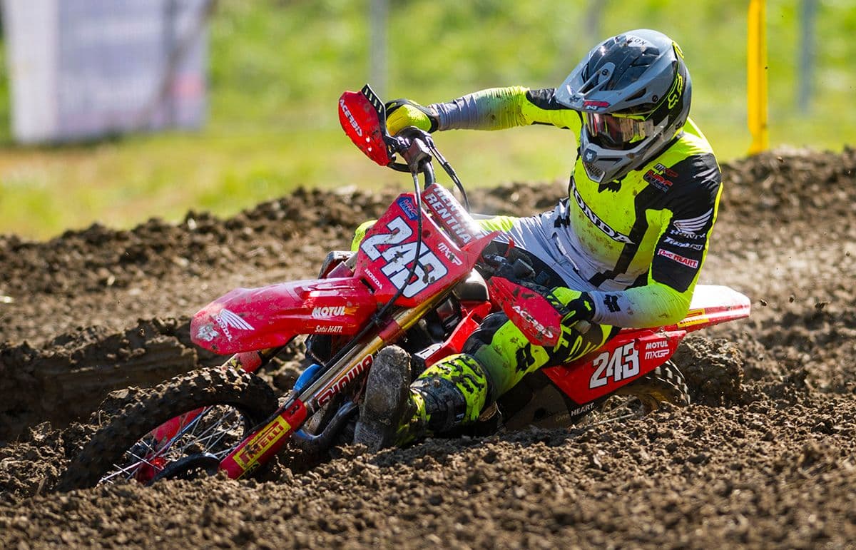 Gajser and Haarup on Pole